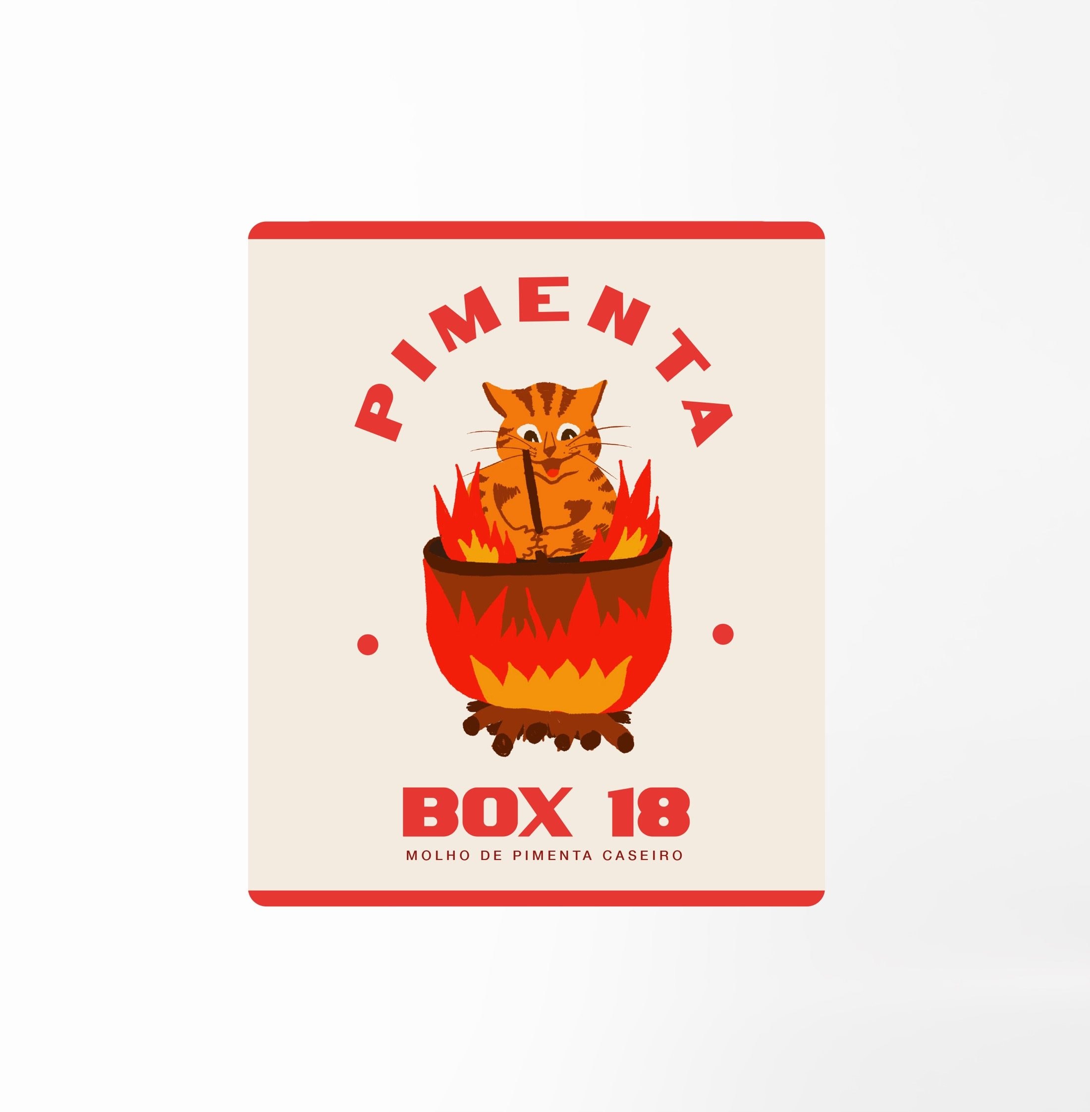 Rótulo - Pimenta Box 18