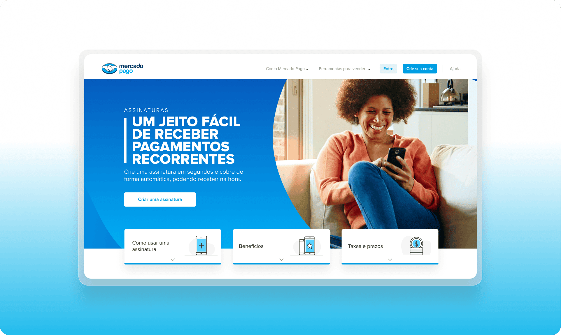 Subscriptions Landing Page Mercado Pago